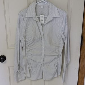 Express fitted button down, NWT, size L, rouched